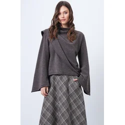 Trend Alacati Stili Ženska bluza Alc-X14420, Braon