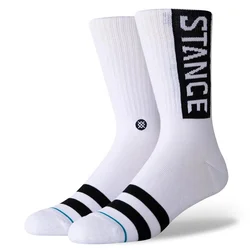 Stance OG CREW, muške čarape, bijela M556D17OGG