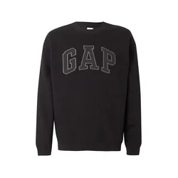 GAP Majica HERITAGE  pegasto siva / črna