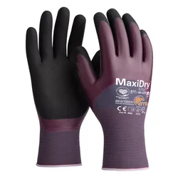 ATG Zaštitna rukavica MaxiDry Elite, 3/4 premaz, 25 cm, Ljubičasto-crna