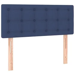 Vidaxl Posteljno vzglavje modro 90x5x78/88 cm blago