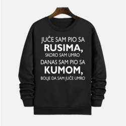 MAFIMI Muški duks Juče sam pio sa Rusima, Crni