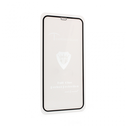 Tempered glass 2.5D full glue za iPhone XR crni