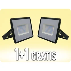 LED reflektor LED/50W/230V 6500K IP65 crna