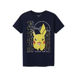 TWO SOON Majica Pokémon marine/rumena/rdeča/bela
