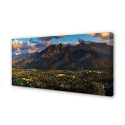 tulup.si Slika na platnu Mountain sunset 140x70 cm