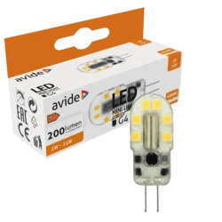 Avide Žarulja, G4, LED 2W, 4000K, 12V DC, bijela svjetlost - ABG4NW-2W-B