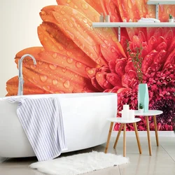 Fototapeta gerbera z vodnimi kapljicami - 147x99