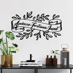Wallity Zidna dekoracija Audaces Fortuna 2, 55 x 32 cm, Crna