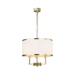 Open Design OR80223 - Luster na lancu CASA 3xE14/12W/230V krem/mesing
