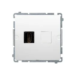 Enojna HDMI vtičnica (modul), bela, OSNOVNI MODUL
