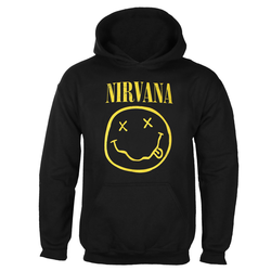 Hoodi moška Nirvana - Yellow Happy Face - ROCK OFF - NIRVHD04MB