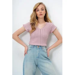Trend Alacati Stili Ženska bluza Alc-X14147, Roze
