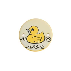 Otroški obliž DUCK - SET 2 - d. 2,6cm - bež, rumena