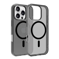 Dviced MagSafe iPhone 16 Pro zadimljena maska - Black