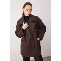 Trendyol Milla ženska jakna Twoaw26Kb00075, braon-braon