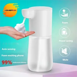 KJB Avtomatski dozirnik penastega mila, 600 ml, USB-C, bel