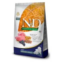N&D Ancestral Grain Medium&Maki Puppi 12kg. - ?agnjetina, pira, ovas i borovnice