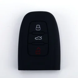 888 CAR ACCESSORIES Silikonska navlaka za ključeve crna Audi