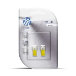M-Tech LED sijalica W5W 12 V 1 W, žuto kućište, 2 kom