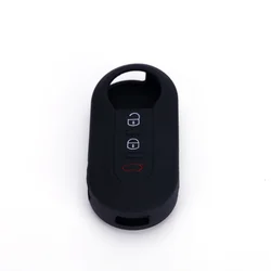 888 CAR ACCESSORIES Silikonska navlaka za ključeve crna Fiat