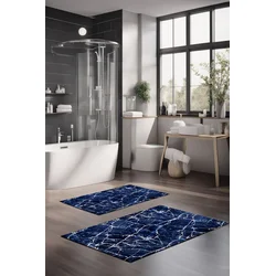 Lessentiel Maison Set prostirki za kupatilo CT-5055, 2 Komada, TamnoPlava