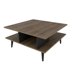 Hanah Home Akya Sto za dnevnu sobu, 89x44x89cm, Orah-crni