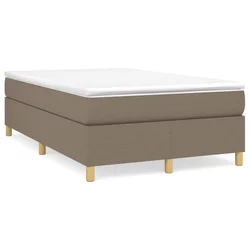 shumee Box spring postelja z vzmetnico taupe 120x190 cm blago
