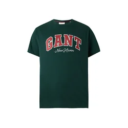 GANT Majica temno zelena/rdeča/bela