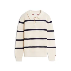 TOMMY HILFIGER Pulover pesek/mornarska