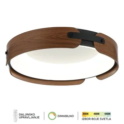 LED plafonska lampa F2097-75C BK+DWD