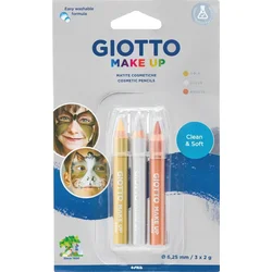 GIOTTO Make Up Set za barvanje obraza Metallic 3 kos