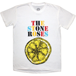The Stone Roses Majica Lemon Multicolour Unisex White M