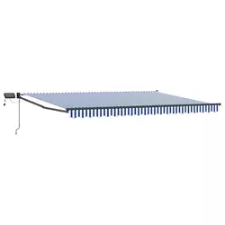 Ručna zlačivna tenda s LED diodama 4 × 3 m