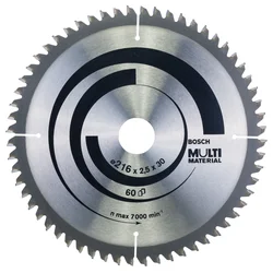 Bosch List kružne testere Multi Material 2608640446, 216 x 30 x 2,5 mm; 59