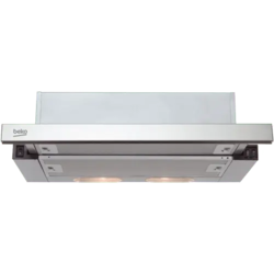 Beko Ugradni aspirator HNT 61310 X T, Teleskopski, 348 m3/h, 65 dB(A), Sivi