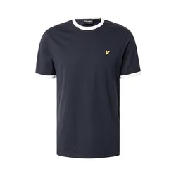 Lyle & Scott Majica Ringer mornarska/bela
