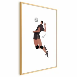 shumee Plakat - Odbojkarica na svetlem ozadju - ilustracija