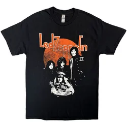 Led Zeppelin Orange Circle Black L Majica