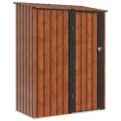 vidaXL vidaXL Vrtne hiške Rjava 153,5 x 86 x 200 cm Kovina, (5000143524)