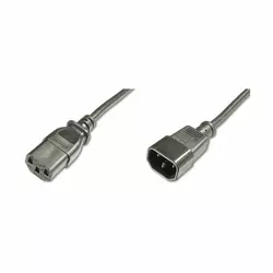 Power Cord extension kabel, C14 - C13 M/F, 1.8m, H05VV-F3G 0. 75qmm, bl