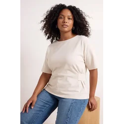 Trendyol Curve Ženska bluza Tbbss26Af00185, Krem