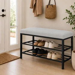 Hanah Home cipelarnik Lotus, 30 cm, krem