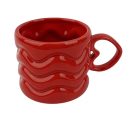 Cute&Cool HOME dekorativna šolja, crvena 300ml