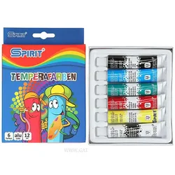 Komplet tempera barvic 6x12ml