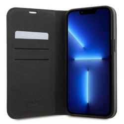 Maska Karl Lagerfeld Saffiano BP Nft Karl&Choupette za iPhone 15 Pro Max 6.7 crna