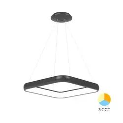 Braytron LED visilica BRY-BELLA-MLP-PD-KVADRATNA-CRNA-46W-3U1-IP20