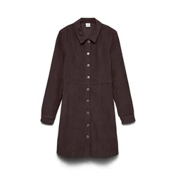 VERO MODA Dolga srajca VMDaisy čokolada