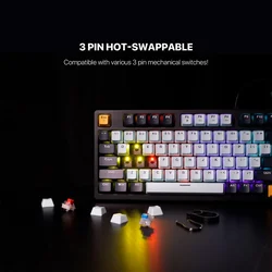 Tastatura mehanička Gaming Fantech MK890 RGB Atom 96 navy (BLUE switch)