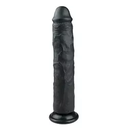 Dildo Realistic – 28,5 cm, črn